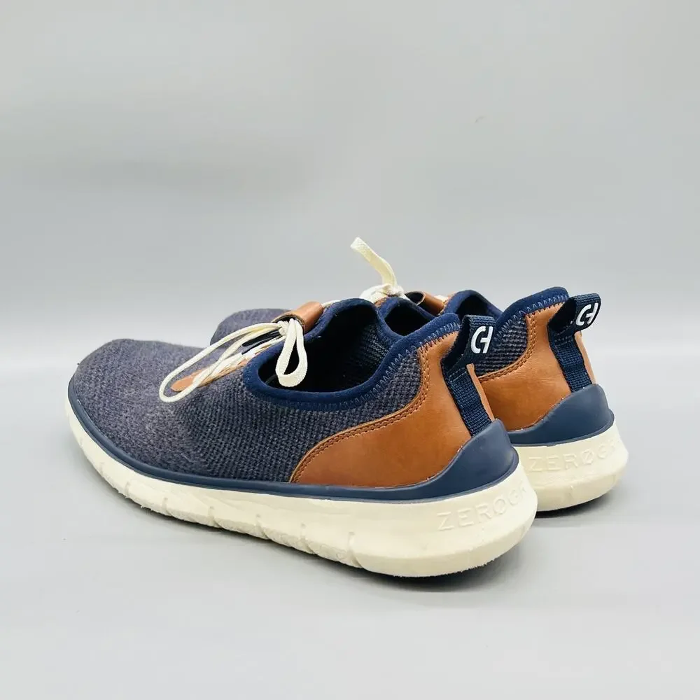 Cole Haan Shoes Mens 11 Blue Knit Zerogrand Low Top Casual Sneakers Comfort